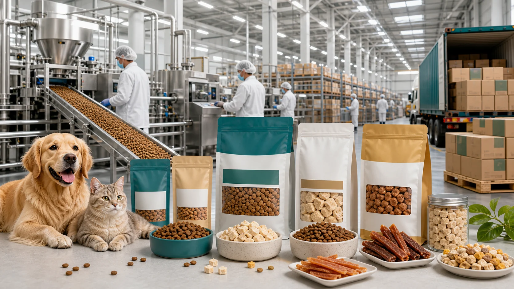 Quchong pet food factory